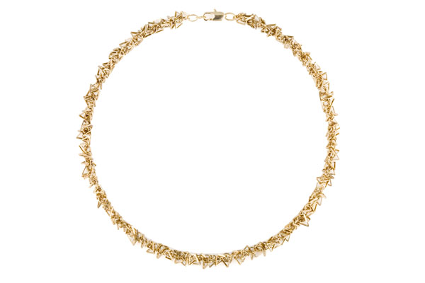 Gold Filled Triangle Drops Necklace.