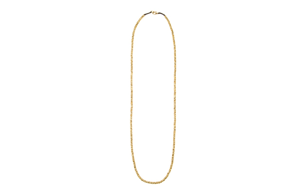 Brass Nuggets Long Necklace