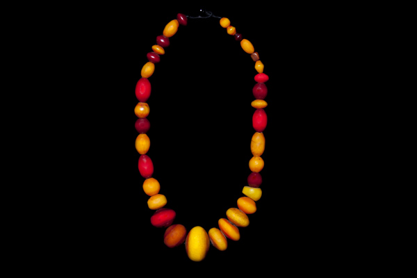 Copal Amber Mixed Shapes Long Necklace