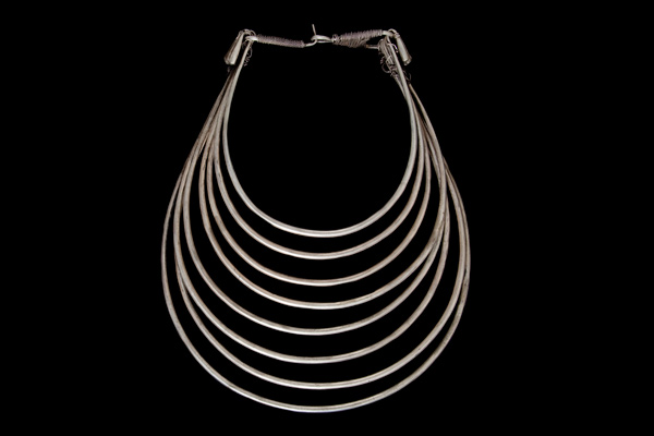 Miao Silver/Aluminium Eight Banded Large Ceremonial Necklace