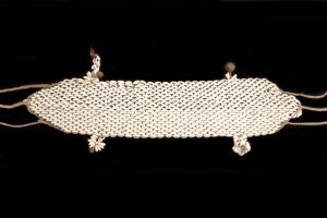 East African Tribal Cowrie Shells On Rope Wide Belt